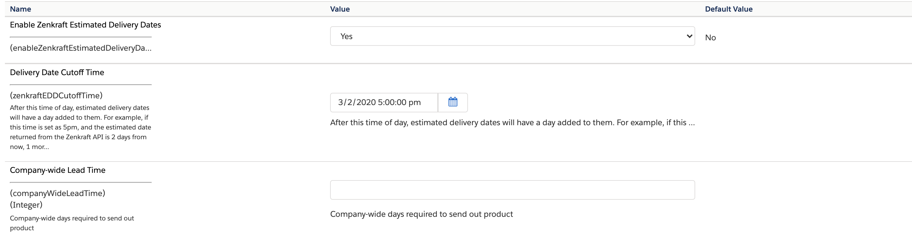 B2C Commerce Estimated Delivery Dates Docs