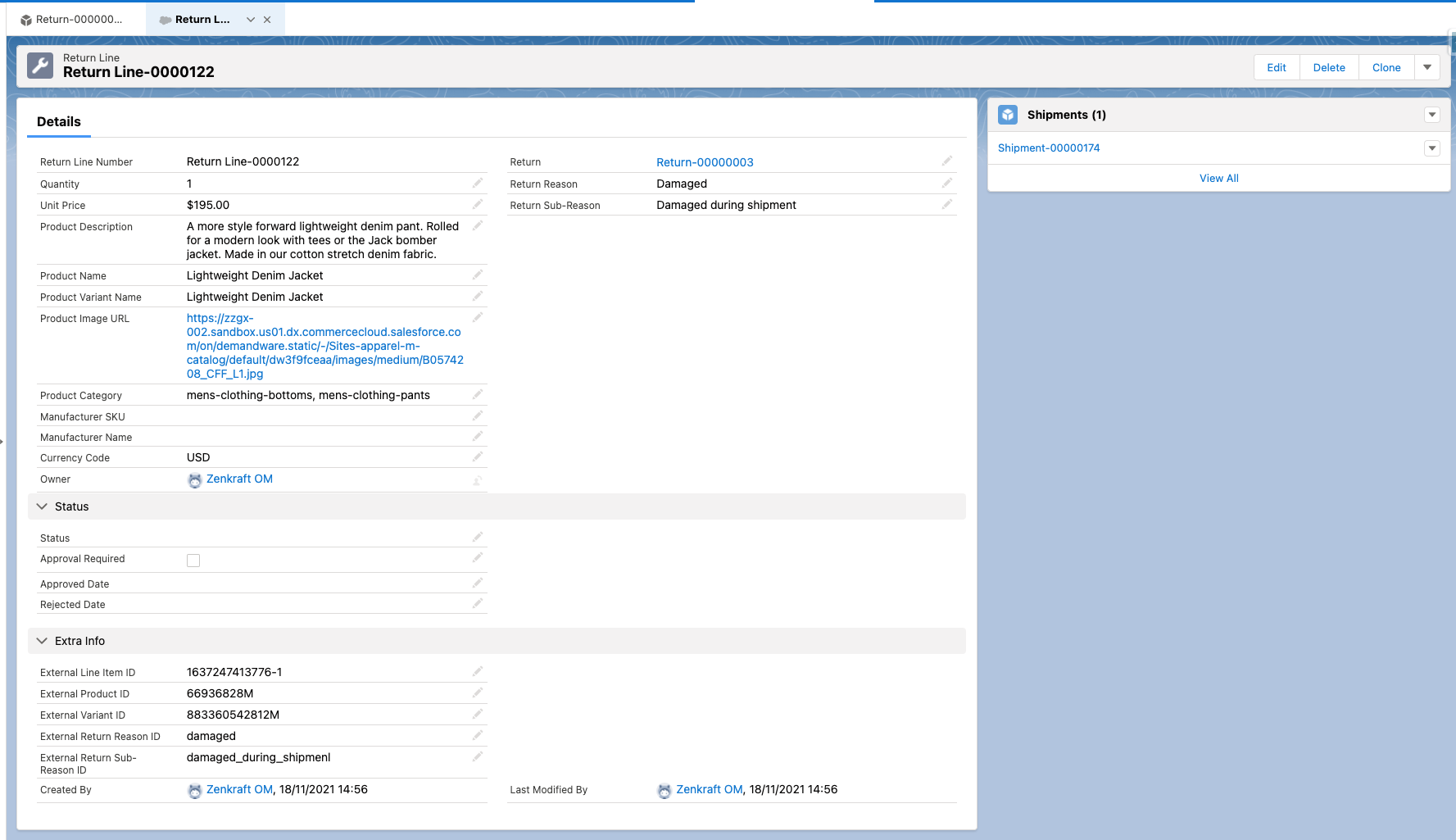 B2C Commerce Cloud Returns Docs