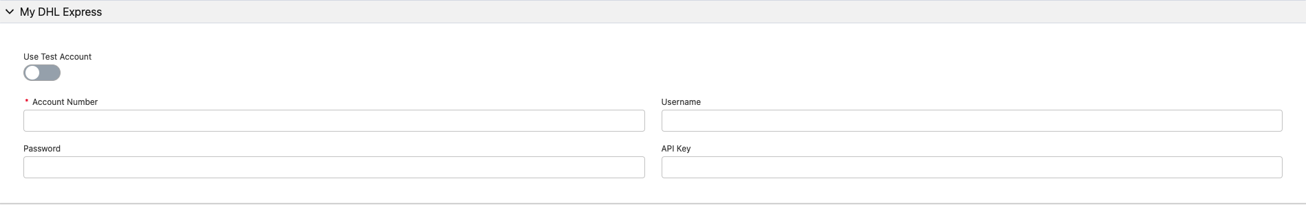 DHL Express Salesforce Multi-Carrier Default Values Docs